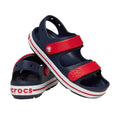 Navy-Varsity Red - Side - Crocs Childrens-Kids Crocband Play Sandals