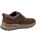 Brown - Back - Hush Puppies Mens Adam Nubuck Lace Up Trainers