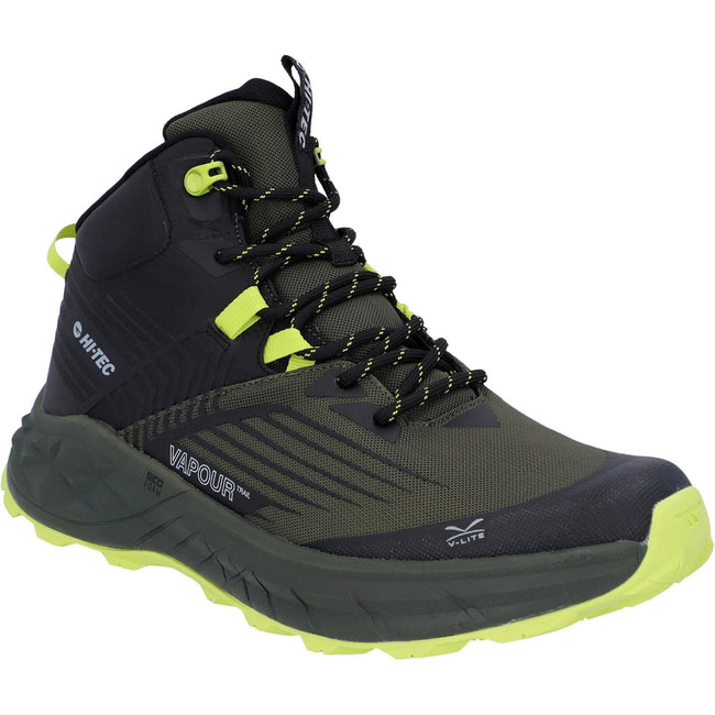 Black-Olive - Front - Hi-Tec Womens-Ladies Fuse Trail Waterproof Trainers