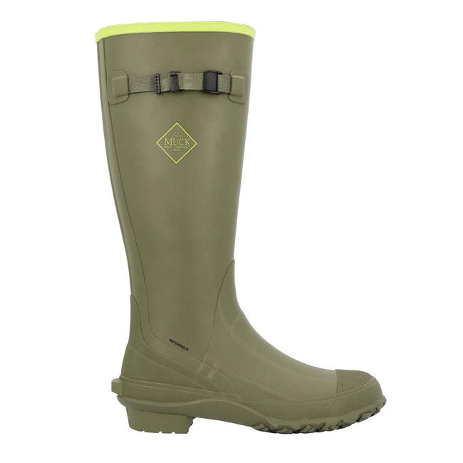 Olive - Back - Muck Boots Unisex Adult Harvester Wellington Boots