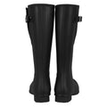 Black - Side - Hunter Mens Original Adjustable Side Tabs Wellington Boots