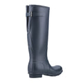 Navy - Side - Hunter Womens-Ladies Original Tall Wellington Boots