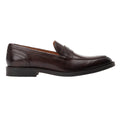 Dark Brown - Lifestyle - Base London Mens Kennedy Leather Loafers