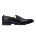 Black - Pack Shot - Base London Mens Kennedy Leather Loafers