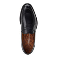 Black - Close up - Base London Mens Kennedy Leather Loafers