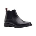 Black - Front - Base London Mens Portland Leather Chelsea Boots