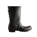 Black - Side - Hunter Womens-Ladies Short Wellington Boots