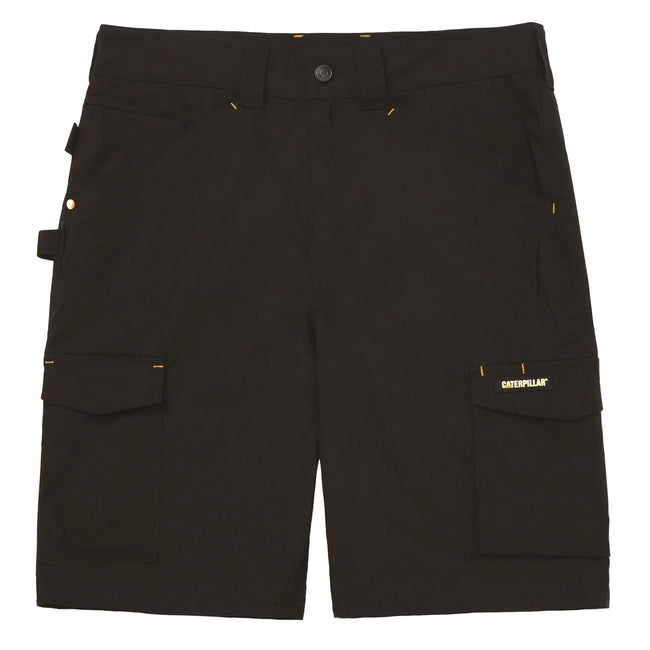 Black - Front - Caterpillar Mens Nexus Stretch Shorts