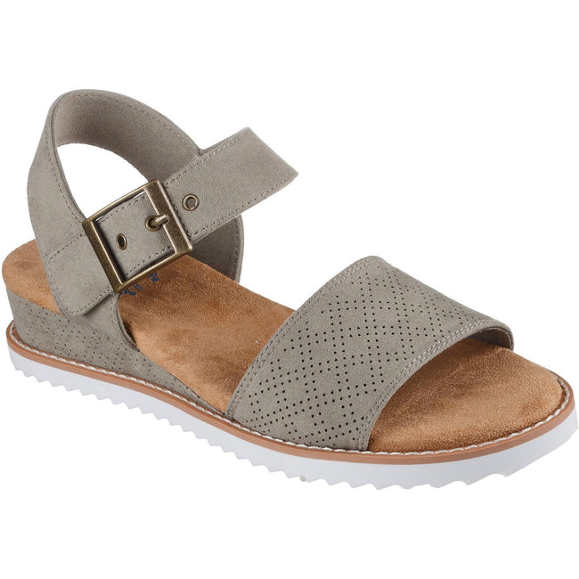 Olive - Front - Skechers Womens-Ladies Desert Kiss Serendipitous Sandals