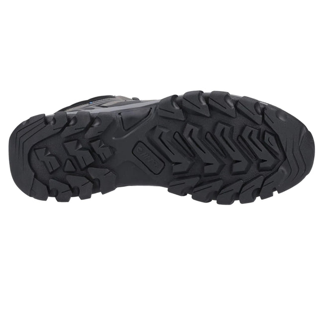 Charcoal-Grey-Dark Blue - Side - Hi-Tec Mens V-Lite Explorer Suede V-Lite Waterproof Hiking Boots