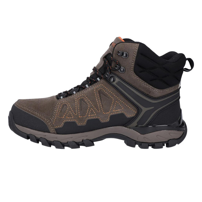 Brown-Lilac - Side - Hi-Tec Mens V-Lite Explorer Suede V-Lite Waterproof Hiking Boots