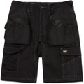 Black - Front - Caterpillar Mens Essential Stretch Holster Pocket Shorts