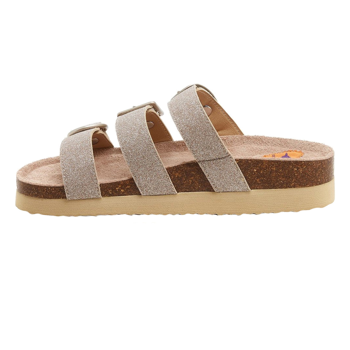 Gold - Side - Rocket Dog Womens-Ladies Astor Glenn Glitter Sandals