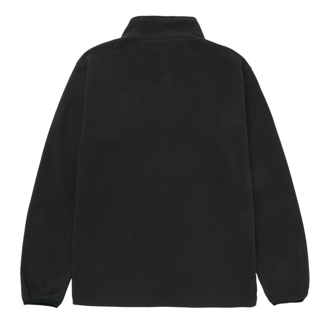 Black-Yellow - Back - Caterpillar Mens Quarter Zip Fleece Top