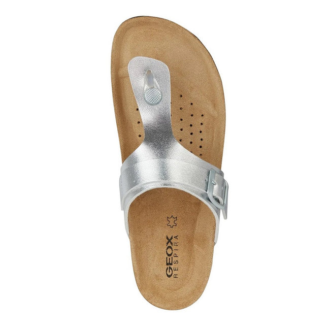 Silver - Lifestyle - Geox Womens-Ladies Brionia Sandals