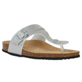 Silver - Front - Geox Womens-Ladies Brionia Sandals