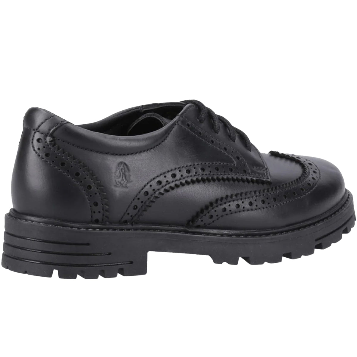 Black - Lifestyle - Hush Puppies Girls Maxine Leather School Shoes