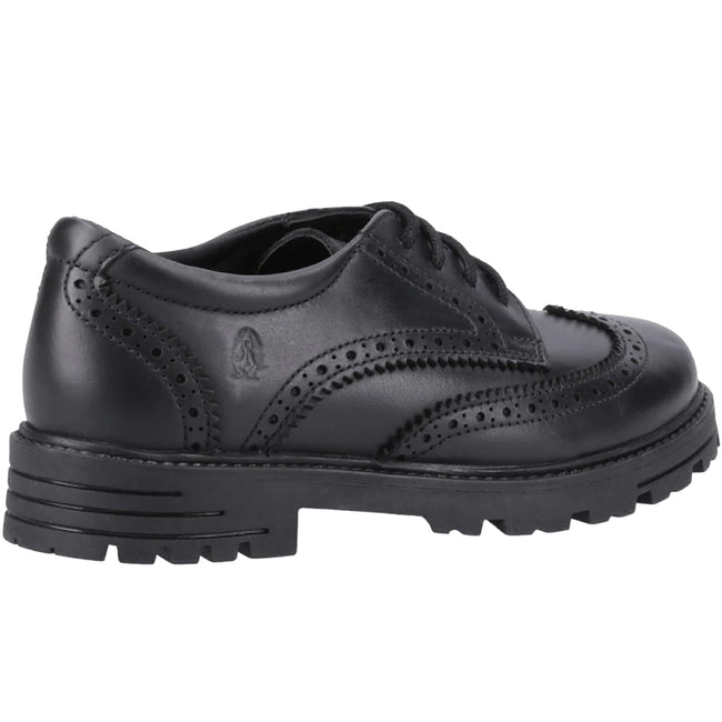 Black - Lifestyle - Hush Puppies Girls Maxine Leather School Shoes