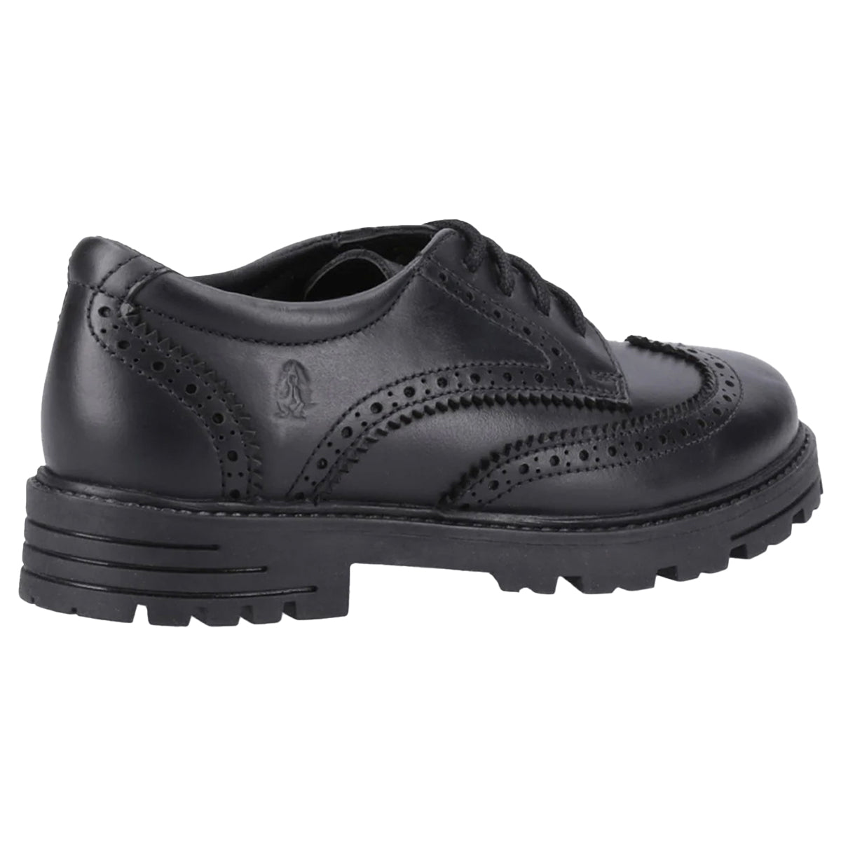 Black - Lifestyle - Hush Puppies Girls Maxine Leather School Shoes