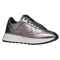 Gun Metal - Front - Geox Womens-Ladies D Amabel A Leather Trainers