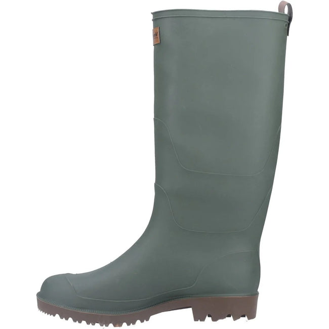 Green - Pack Shot - Cotswold Mens Pendock Tall Wellington Boots