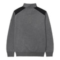 Dark Heather Grey - Back - Caterpillar Unisex Adult Quarter Zip Sweatshirt