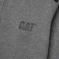 Dark Heather Grey - Side - Caterpillar Unisex Adult Quarter Zip Sweatshirt