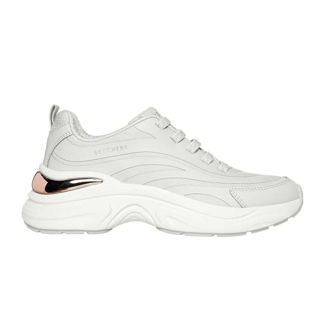 White - Side - Skechers Womens-Ladies Hazel Step N Flow Trainers