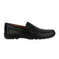Black - Side - Geox Mens U Kosmopolis Leather Grip Moccasins
