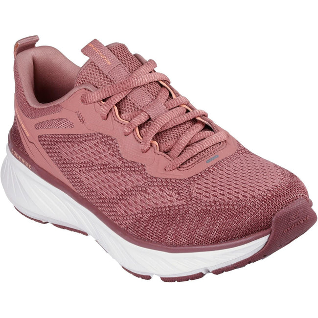 Dark Mauve - Front - Skechers Womens-Ladies Edgeride Power Flow Trainers