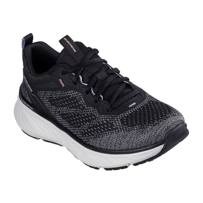 Black-Lavender - Front - Skechers Womens-Ladies Edgeride Power Flow Trainers