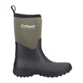 Green - Back - Cotswold Womens-Ladies Ashmead Neoprene Wellington Boots
