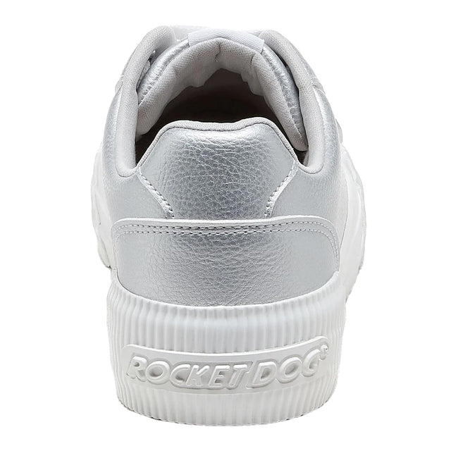 Silver - Back - Rocket Dog Womens-Ladies Cheery Trainers