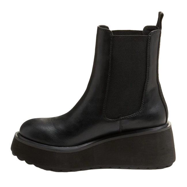 Black - Side - Rocket Dog Womens-Ladies Heyday Platform Ankle Boots