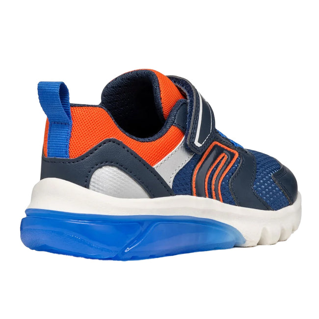 Navy - Back - Geox Childrens-Kids Ciberdron Trainers