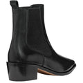 Black - Back - Geox Womens-Ladies Leather Ankle Boots