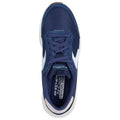 Navy-White - Lifestyle - Skechers Womens-Ladies Skech-Air Court Air Wave Suede Trainers