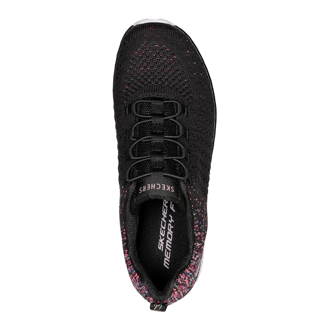 Black-Pink - Lifestyle - Skechers Womens-Ladies Virtue Trainers