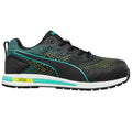 Black-Blue - Lifestyle - Puma Womens-Ladies Vivid Green Heart Low Trainers