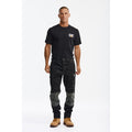 Black-Grey - Front - Caterpillar Mens Essential Stretch Work Trousers