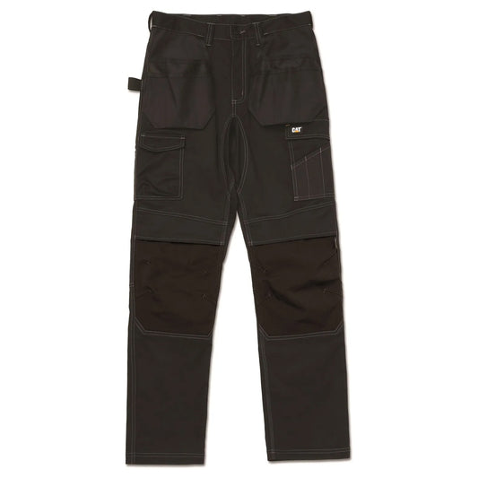 Black - Front - Caterpillar Mens Essential Stretch Work Trousers