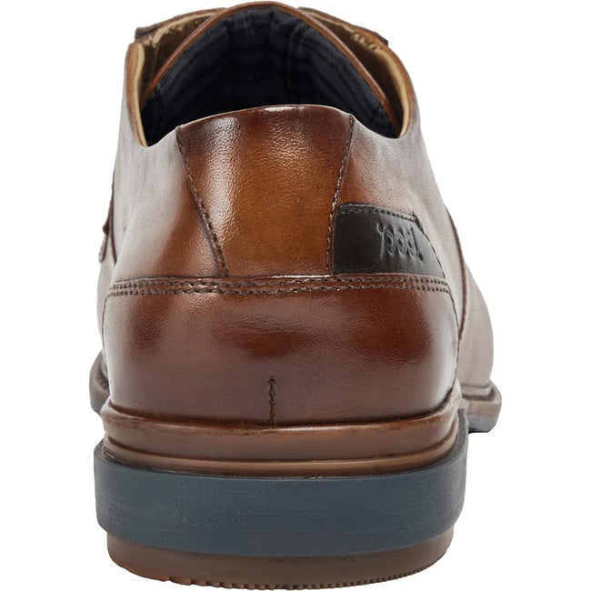 Cognac - Back - POD Mens Savage Leather Formal Shoes