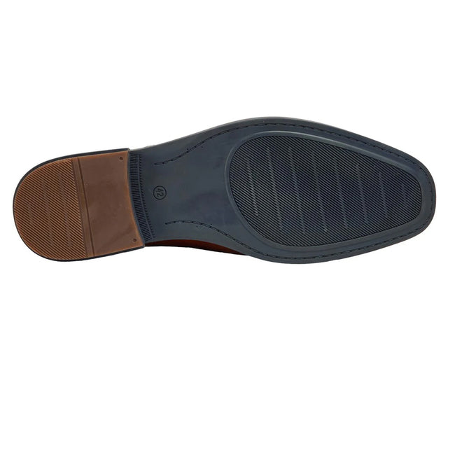 Cognac - Side - POD Mens Savage Leather Formal Shoes