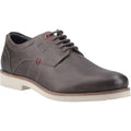 Grey - Front - POD Mens Hampton Italian Leather Oxfords