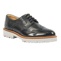 Navy Patent - Front - POD Mens Kortney Leather Brogues