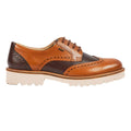 Tan - Side - POD Mens Kortney Leather Brogues