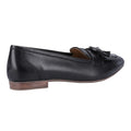 Black - Back - Hush Puppies Womens-Ladies Marissa Leather Tassel Loafers