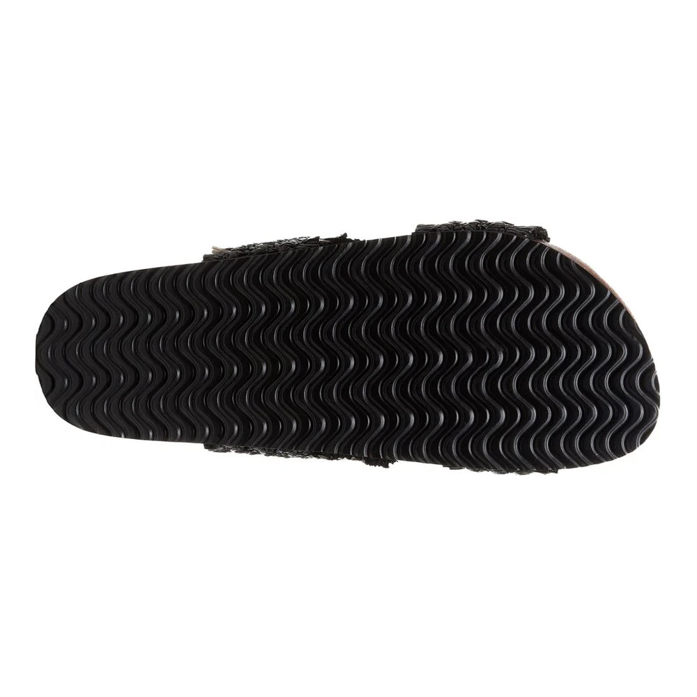Black - Close up - Rocket Dog Womens-Ladies Aruba Raffia Flip Flops