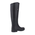 Black - Back - Hunter Womens-Ladies Refined Riding Tall Matte Wellington Boots