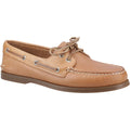 Nutmeg - Front - Sperry Mens Authentic Original Leather 2 Eyelet Boat Shoes